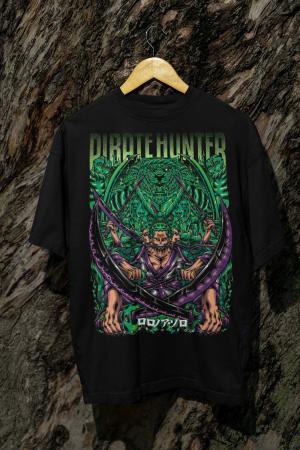 Camiseta Preta Roronoa Zoro – One Piece Algodão fio 30.1     