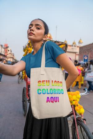 Kit com 100 Ecobags Personalizadas – Algodão Cru 30x40cm | Nid Criativa Algodão Cru 30x40cm    