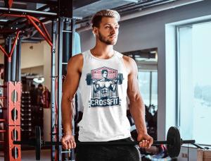 Regata CROSSFIT – Red Shield Series Algodão fio 30.1     
