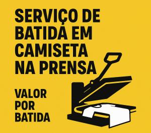 Serviço de Batida em Camiseta na Prensa – Valor por Batida      